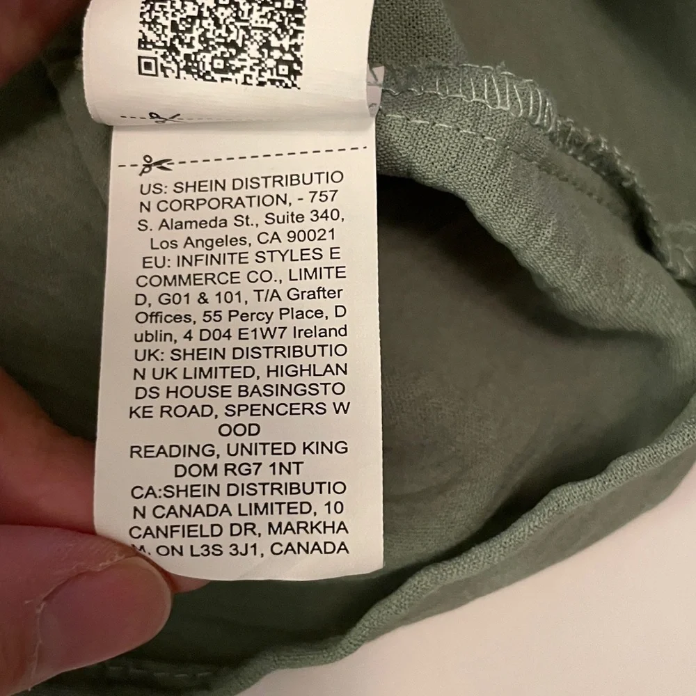 SHEIN Dusty Green Casual Top - Picture 5 of 7